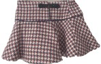 Checked woollen skirt with matching shirt